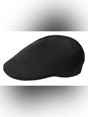Kangol Black Knit 504-Style Casual Cap